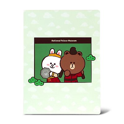 Product info: NPM | LINE FRIENDS  穿越故宮 16K固頁筆記本 (唐)